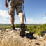 Hiking on a mountain trail